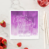 抽象芸術アート紫結婚の毛布 スタンダードランチョンナプキン (インサイチュ)