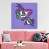 抽象芸術アート絵を描とデジタル創造 キャンバスプリント (インサイチュ (リビング))