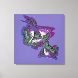 抽象芸術アート絵を描とデジタル創造 キャンバスプリント