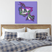 抽象芸術アート絵を描とデジタル創造 キャンバスプリント (インサイチュ (寝室))