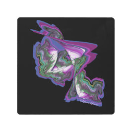 抽象芸術アート絵を描とデジタル創造 メタルプリント