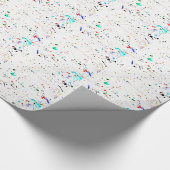 抽象芸術アート絵を描の斑点 ラッピングペーパー (角)