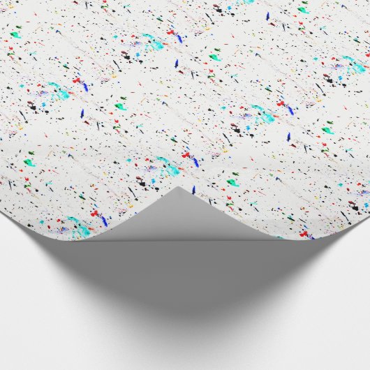 抽象芸術アート絵を描の斑点 ラッピングペーパー (角)