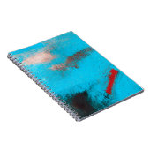 抽象芸術アート絵を描バックグラウント，素晴らし，青，キャンバス， ノートブック (右側)