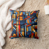 抽象芸術アート絵を描モジュラー芸術 クッション (ブランケット)