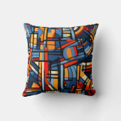 抽象芸術アート絵を描モジュラー芸術 クッション (裏面)