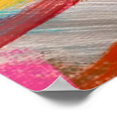 抽象芸術アート絵を描背景油ブラシストローク。 o ポスター (角)
