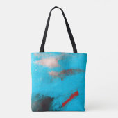 抽象芸術アート絵を描Backgroundart,,素晴らし,blue,canvas, トートバッグ (裏面)