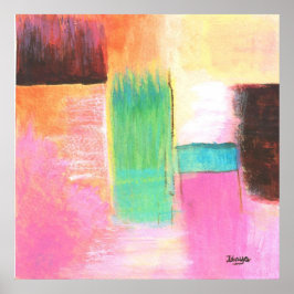 抽象芸術アート絵画ランドスケープ ポスター