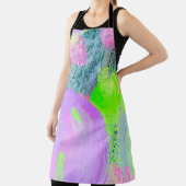 抽象芸術アート背景手描きアクリル絵 エプロン (インサイチュ)