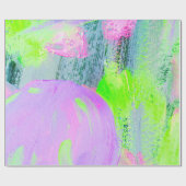 抽象芸術アート背景手描きアクリル絵 ラッピングペーパー (フラット)