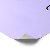 抽象芸術アート花瓶の中の竹植物 ポスター (角)