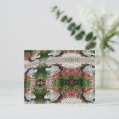 抽象芸術アート花 ポストカード (スタンド正面)