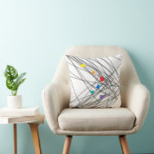 抽象芸術アート装飾用クッションホームデコール クッション (椅子)