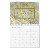 抽象芸術アート金ゴールドレッドブルーカッコいい2023 カレンダー (1月 2026)