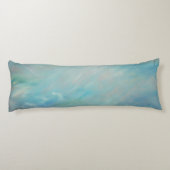 抽象芸術アート青い煙草長い枕 ボディピロー (裏面)