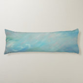 抽象芸術アート青い煙草長い枕 ボディピロー (正面)