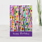 抽象芸術アート風景カラフル水彩 カード (正面)