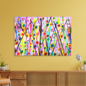抽象芸術アート風景カラフル水彩 キャンバスプリント (インサイチュ (リビング))