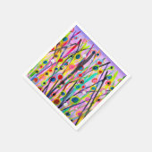 抽象芸術アート風景カラフル水彩 スタンダードカクテルナプキン (角)