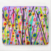 抽象芸術アート風景カラフル水彩 マウスパッド (正面)
