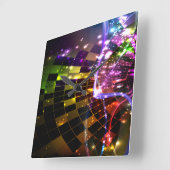 抽象芸術アート11時計 スクエア壁時計 (傾斜)