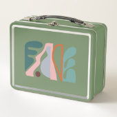 抽象芸術アート1 メタルランチボックス (正面)