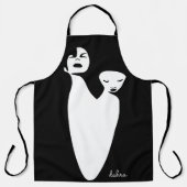 抽象芸術アート2黒人女性 エプロン (正面)