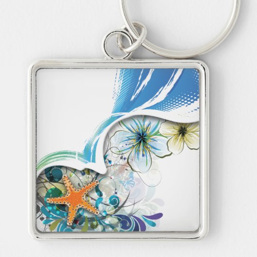 抽象芸術アート30キーチェーン キーホルダー (正面)