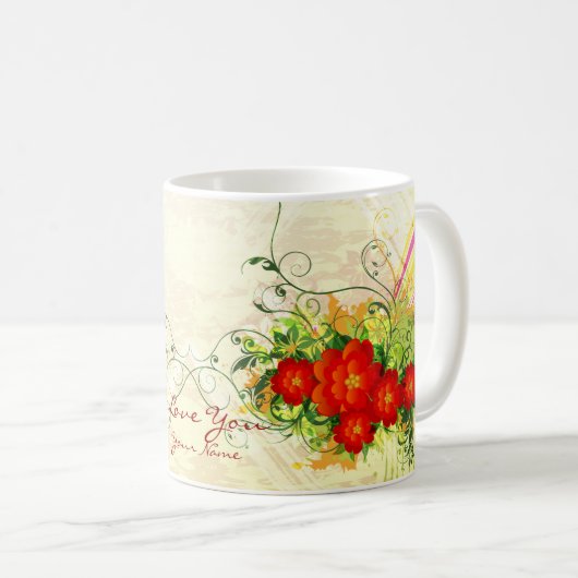 抽象芸術アート42マグカップ コーヒーマグカップ (正面右)