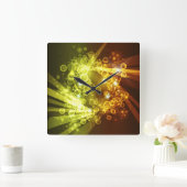 抽象芸術アート8時計 スクエア壁時計 (ホーム)