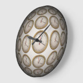 抽象芸術アート89壁掛け時計と数字オプション ラージ壁時計 (傾斜)