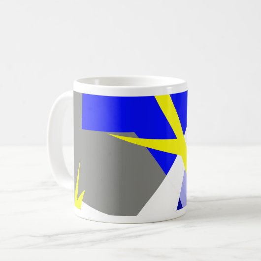 抽象芸術アート・エネルギー コーヒーマグカップ (正面左)