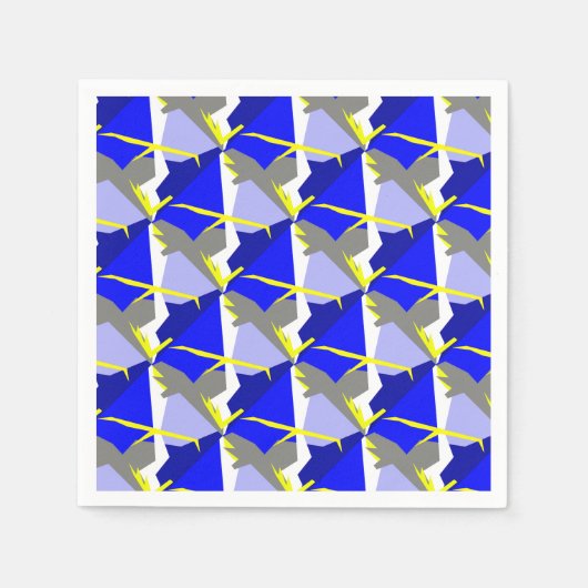 抽象芸術アート・エネルギー スタンダードカクテルナプキン (正面)