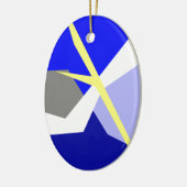 抽象芸術アート・エネルギー セラミックオーナメント (左)