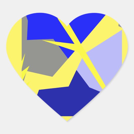 抽象芸術アート・エネルギー ハートシール (正面)