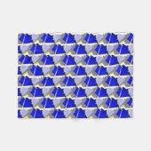 抽象芸術アート・エネルギー フリースブランケット (正面(横))