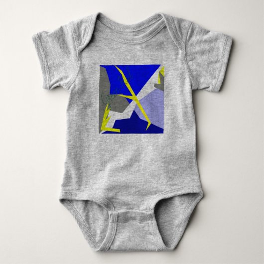 抽象芸術アート・エネルギー ベビーボディスーツ (正面)