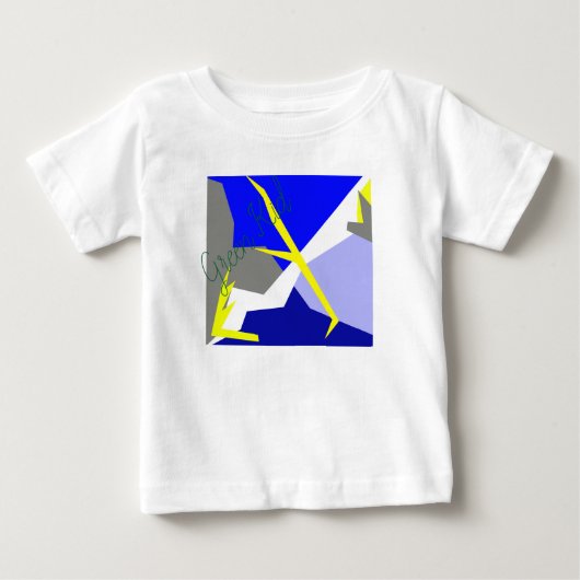 抽象芸術アート・エネルギー ベビーTシャツ (正面)