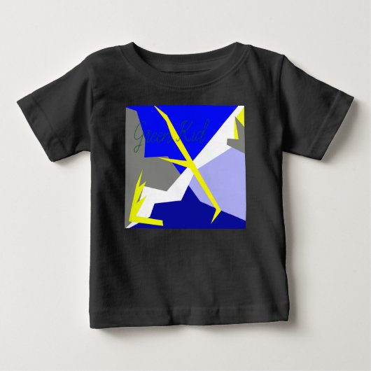抽象芸術アート・エネルギー ベビーTシャツ (正面)