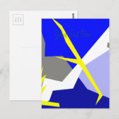 抽象芸術アート・エネルギー ポストカード (正面/裏面)