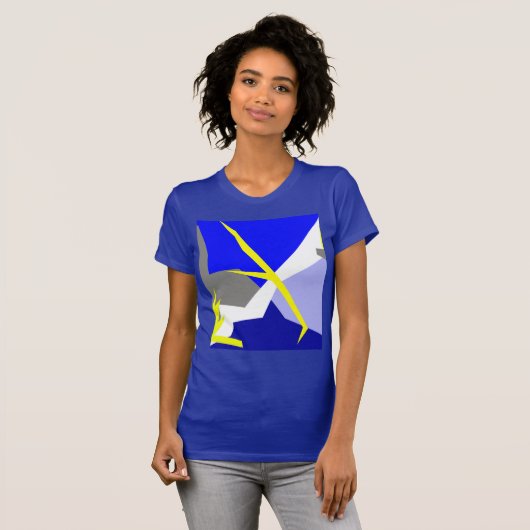 抽象芸術アート・エネルギー Tシャツ (正面フル)