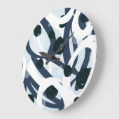 抽象芸術アート:シームレス絵画なイラストレーション ラージ壁時計 (傾斜)
