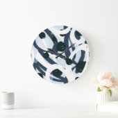 抽象芸術アート:シームレス絵画なイラストレーション ラージ壁時計 (ホーム)