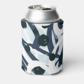 抽象芸術アート：シームレス絵画なイラストレーション 缶クーラー (缶裏面)