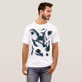 抽象芸術アート:シームレス絵画なイラストレーション Tシャツ (正面フル)