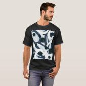 抽象芸術アート：シームレス絵画なイラストレーション Tシャツ (正面フル)