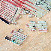 抽象芸術アート/ジョージワシントンブリッジニューヨーク ジグソーパズル (側面)