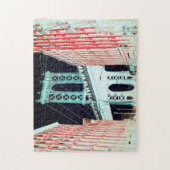 抽象芸術アート/ジョージワシントンブリッジニューヨーク ジグソーパズル (縦)