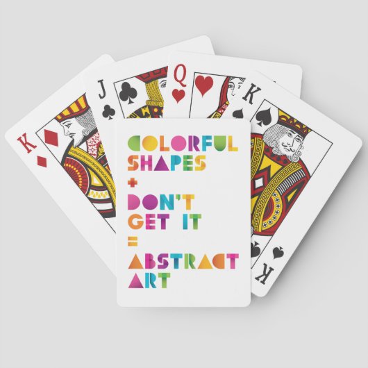 抽象芸術アート トランプ (裏面)